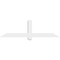 Ekena Millwork Eugene Architectural Grade PVC Gable Bracket, 60"W x 17 1/2"H x 2"D x 4"F, 7/12 Pitch GBP060X18X0204EUG00 - alternate 4
